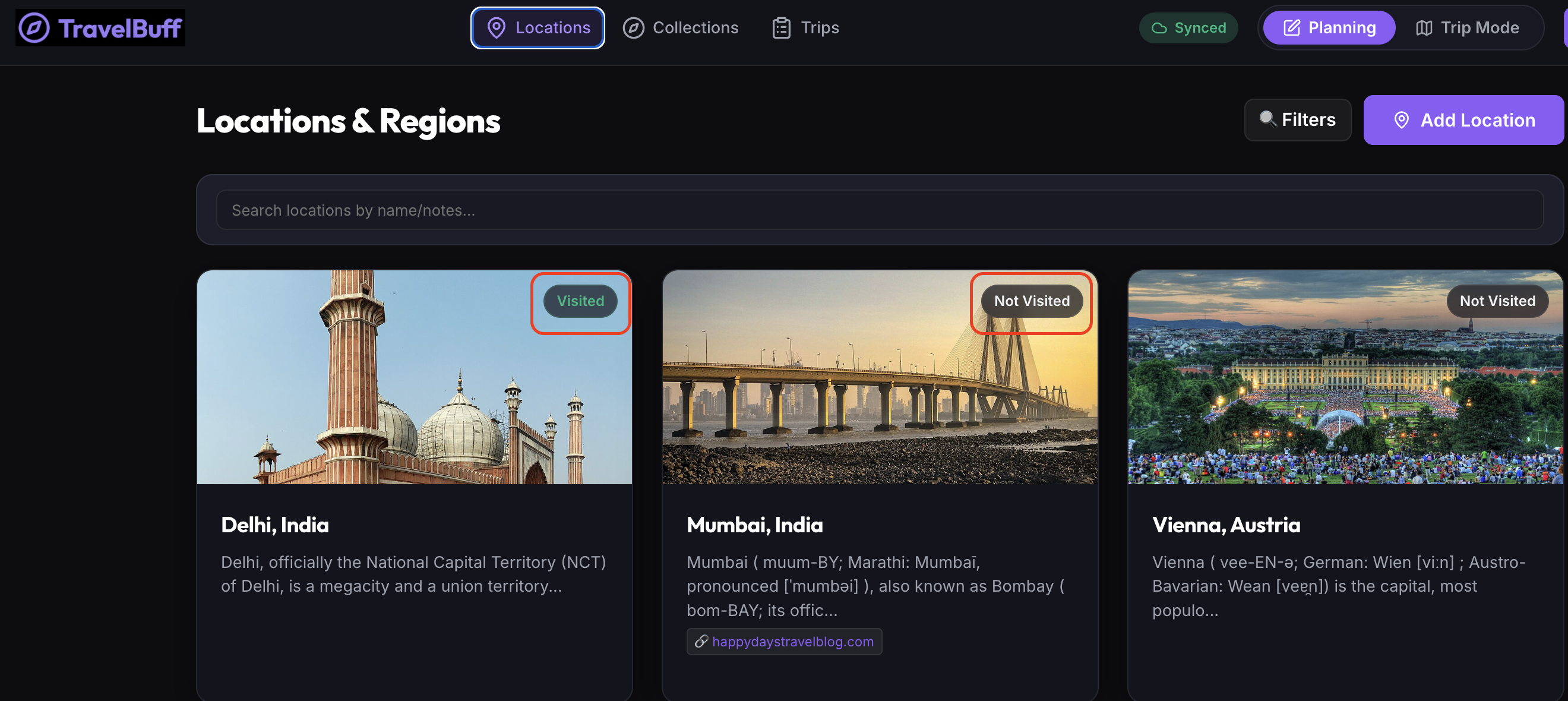 Visited Status Indicators