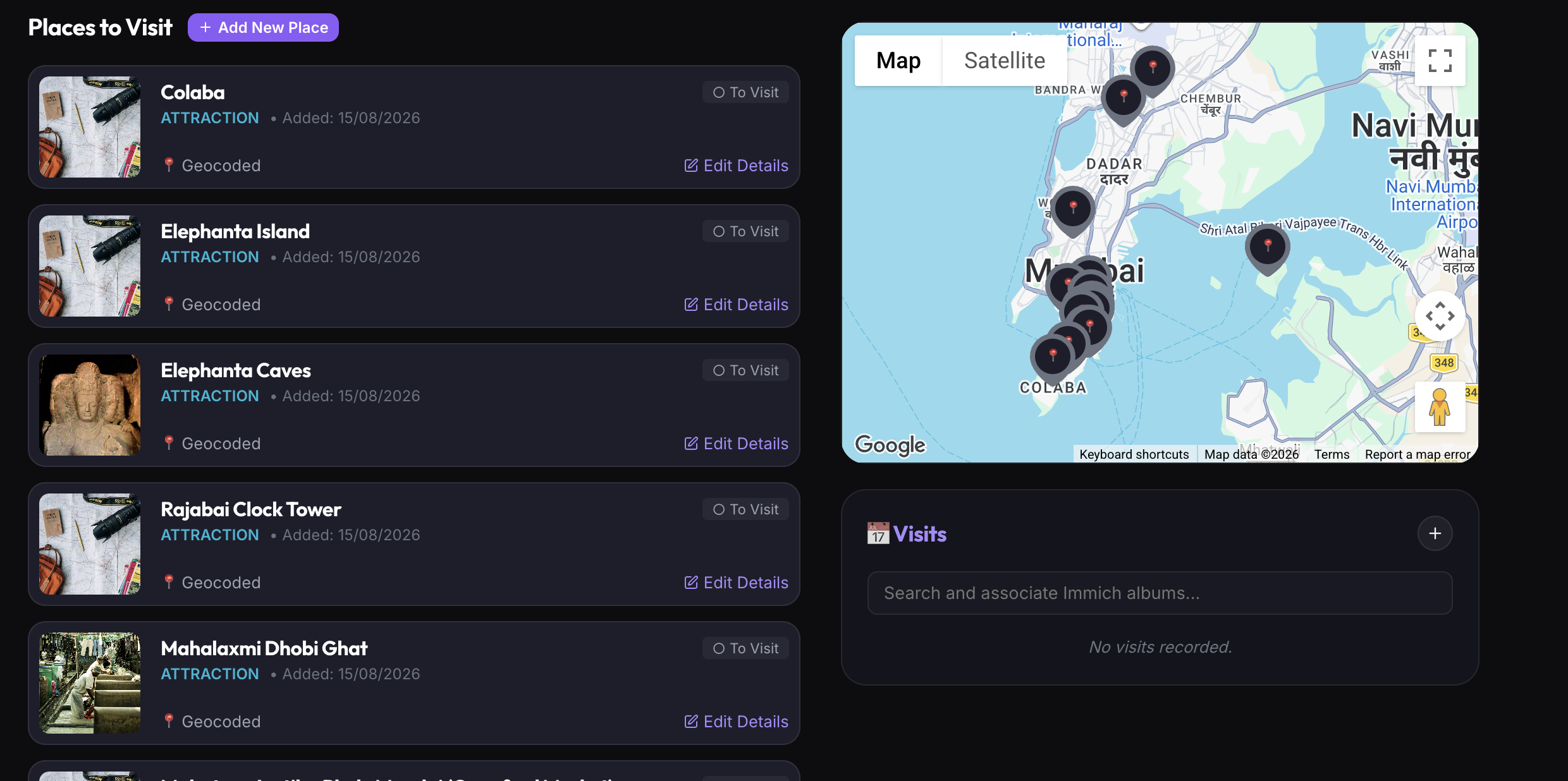 Places of Visit & Spot Category Badges