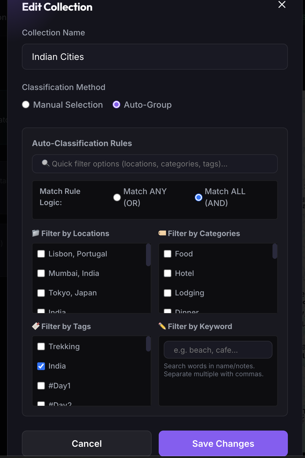 Auto-Group Rule Builder